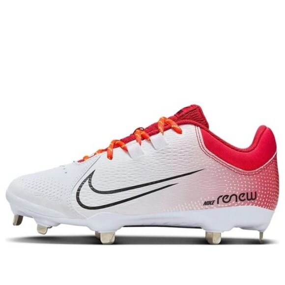 Nike Womens Hyperdiamond 4 Pro University Renew Red White CZ5920-600 Size 9.5 - Picture 2 of 7